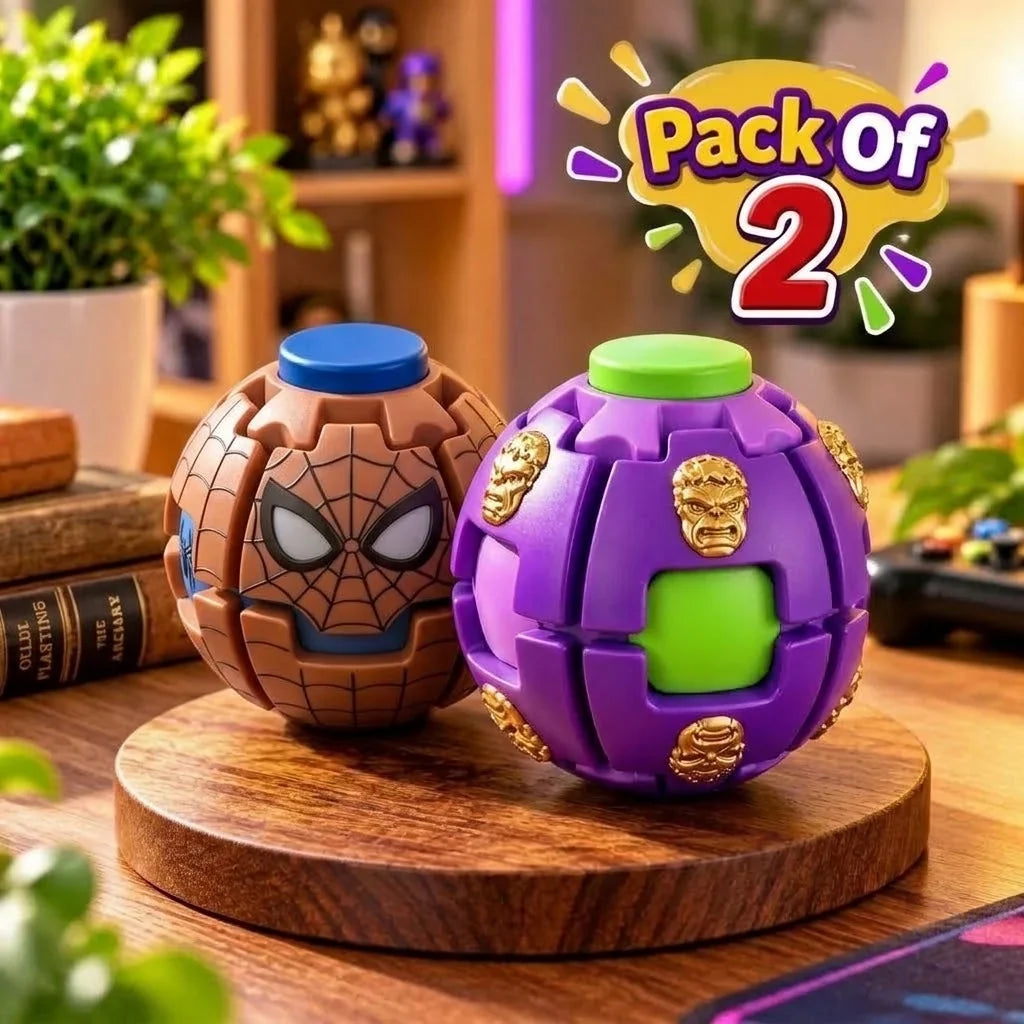 Avengers Press & Spin 3D Spinner Fidget Ball (Random Character | 0105)