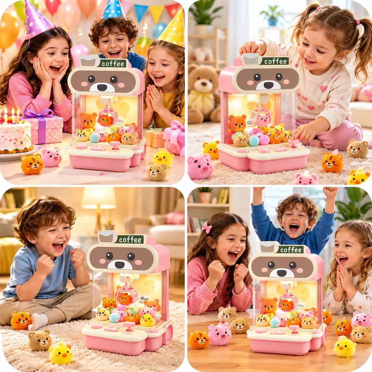 Mini Coffee Bear Claw Machine for Kids (LC-002)